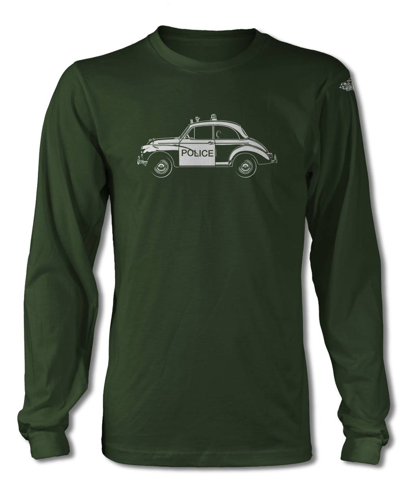 Austin Minor Coupe "Panda" Police  T-Shirt - Long Sleeves - Side View