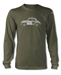 Austin Minor Coupe "Panda" Police  T-Shirt - Long Sleeves - Side View