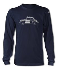 Austin Minor Coupe "Panda" Police  T-Shirt - Long Sleeves - Side View