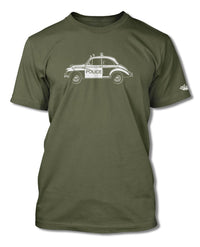 Austin Minor Coupe "Panda" Police  T-Shirt - Men - Side View