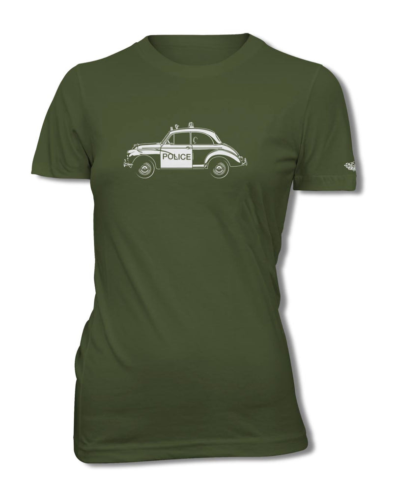 Austin Minor Coupe "Panda" Police  T-Shirt - Women - Side View