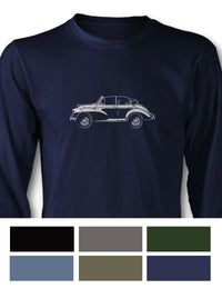 Morris Minor Tourer Convertible Long Sleeve T-Shirt - Side View