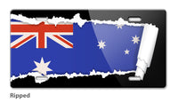 Australian Flag Novelty License Plate