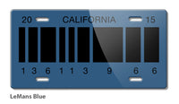 California 2015 Barcode Back to the Future Delorean Novelty License Plate