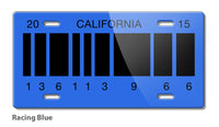 California 2015 Barcode Back to the Future Delorean Novelty License Plate