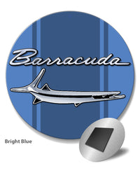 1964 - 1969 Plymouth Barracuda 'Cuda Fish Emblem Round Fridge Magnet