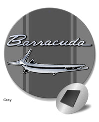 1964 - 1969 Plymouth Barracuda 'Cuda Fish Emblem Round Fridge Magnet