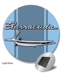 1964 - 1969 Plymouth Barracuda 'Cuda Fish Emblem Round Fridge Magnet