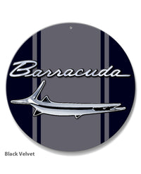 1964 - 1969 Plymouth Barracuda 'Cuda Fish Emblem Round Aluminum Sign