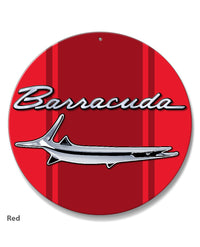 1964 - 1969 Plymouth Barracuda 'Cuda Fish Emblem Round Aluminum Sign