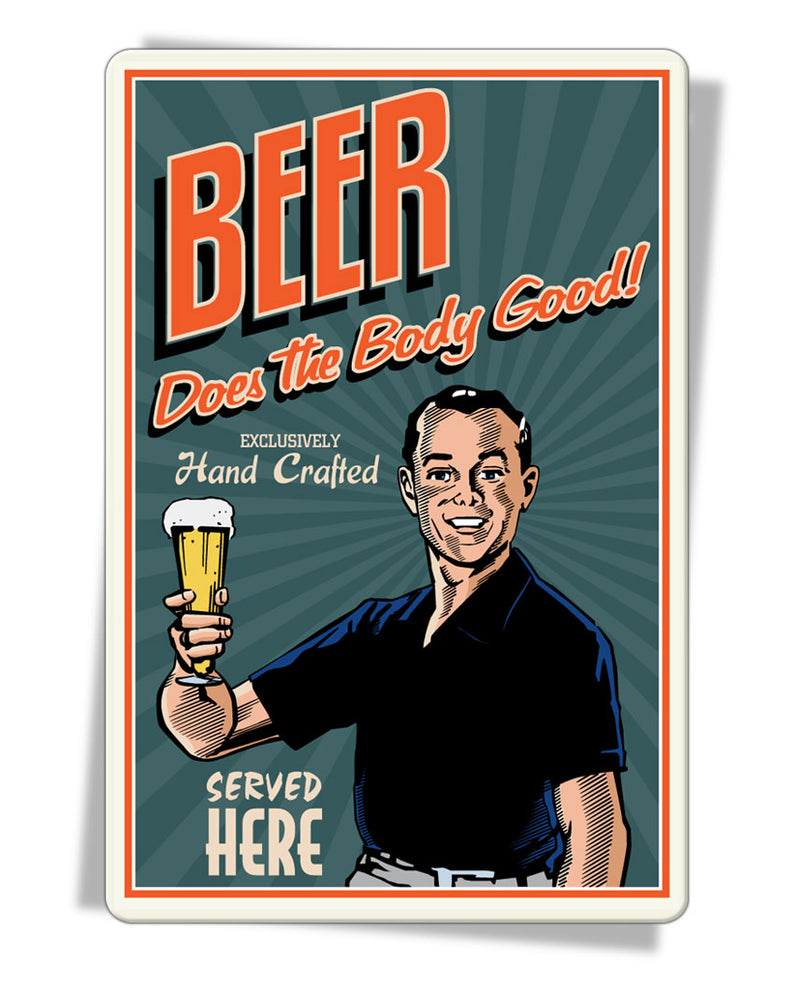 Beer Does the Body Good! Fridge Magnet