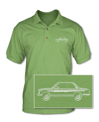 BMW 2002 1600 Coupe - Adult Pique Polo Shirt - Side View