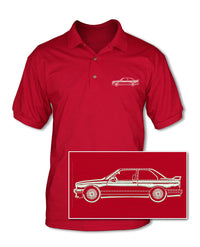 BMW E30 M3 Street Version - Adult Pique Polo Shirt - Side View