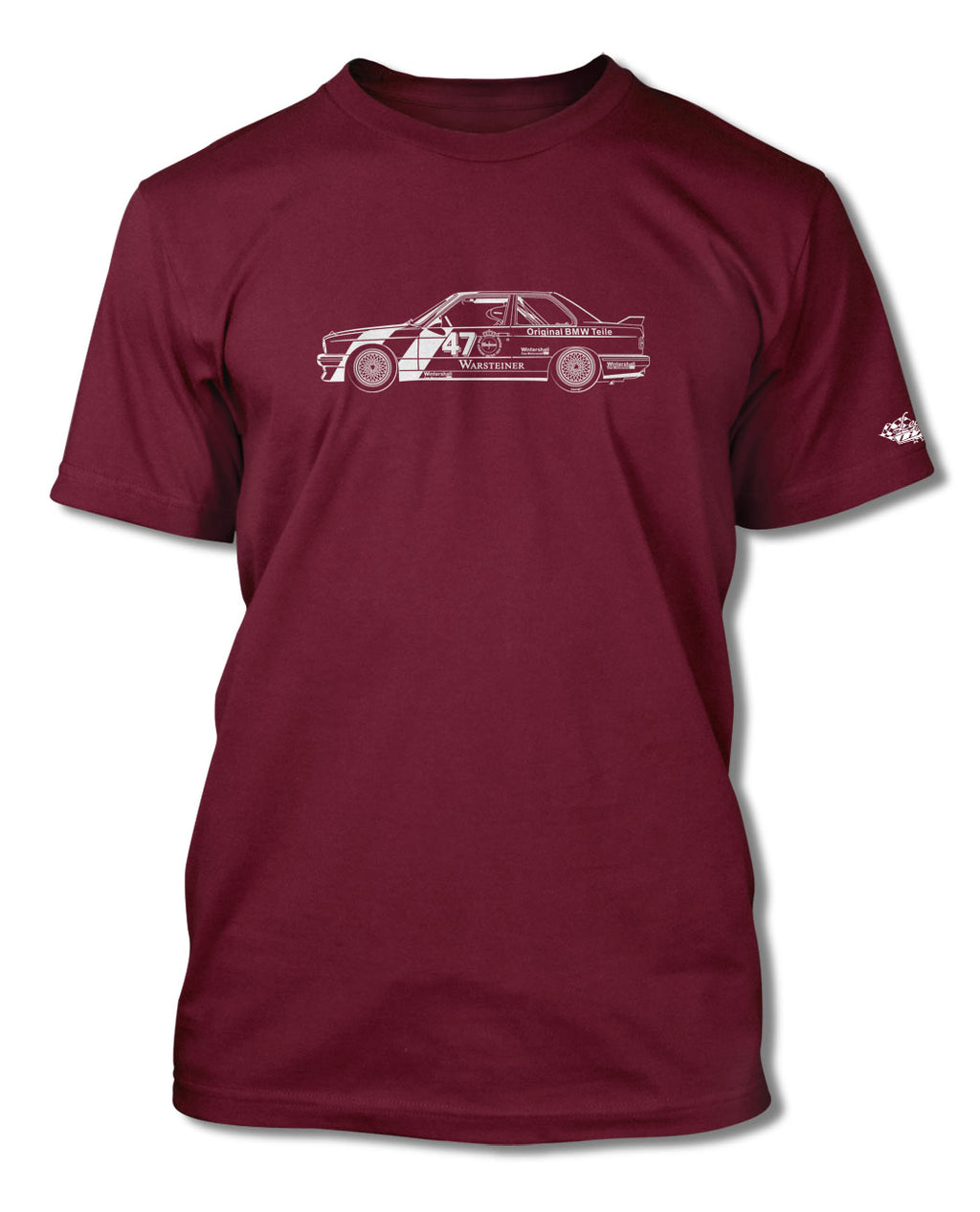 BMW E30 M3 Race Version T-Shirt - Men - Side View