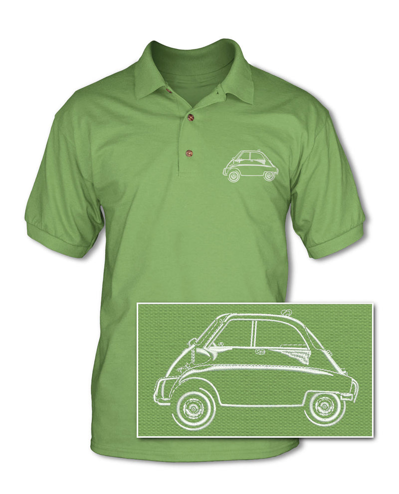 BMW Isetta - Adult Pique Polo Shirt - Side View