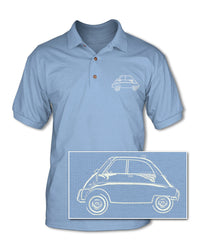 BMW Isetta - Adult Pique Polo Shirt - Side View