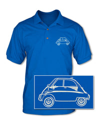 BMW Isetta - Adult Pique Polo Shirt - Side View