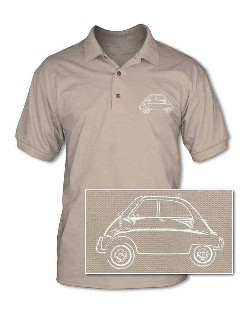 BMW Isetta - Adult Pique Polo Shirt - Side View