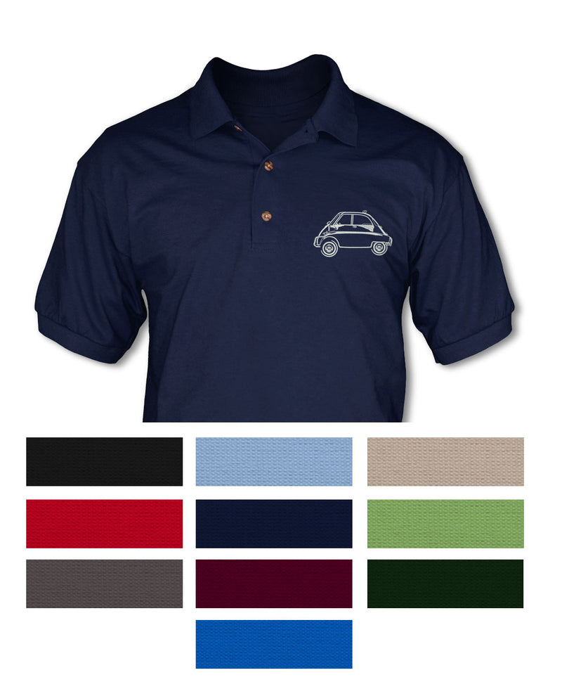 BMW Isetta - Adult Pique Polo Shirt - Side View