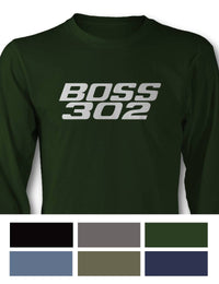 BOSS 302 c.i. V8 Engine Emblem 1969 - 1970 T-Shirt - Long Sleeves - Emblem