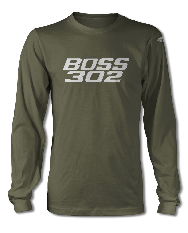 BOSS 302 c.i. V8 Engine Emblem 1969 - 1970 T-Shirt - Long Sleeves - Emblem