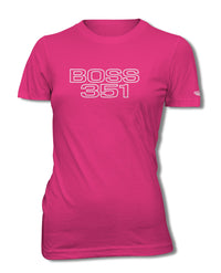 BOSS 351 c.i. V8 Engine Emblem 1971 T-Shirt - Women - Emblem