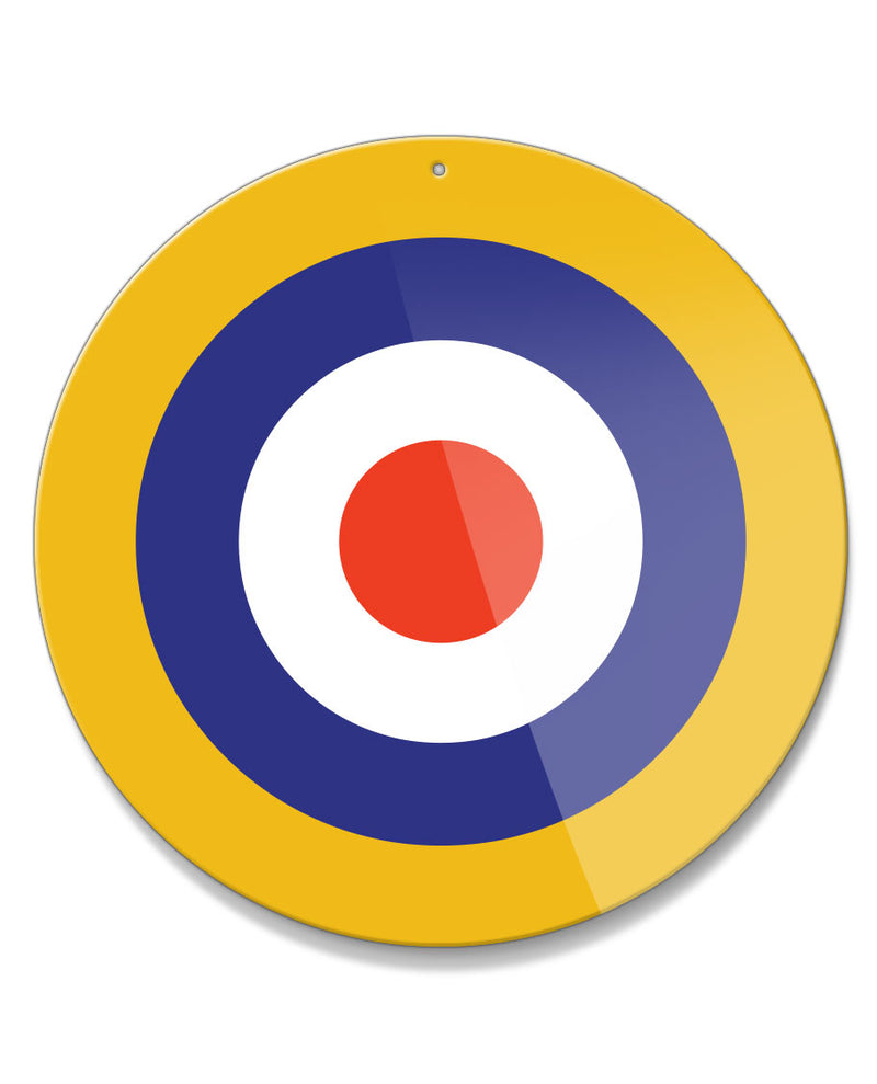 British Royal Air Force Roundel Early WWII Aluminum Sign