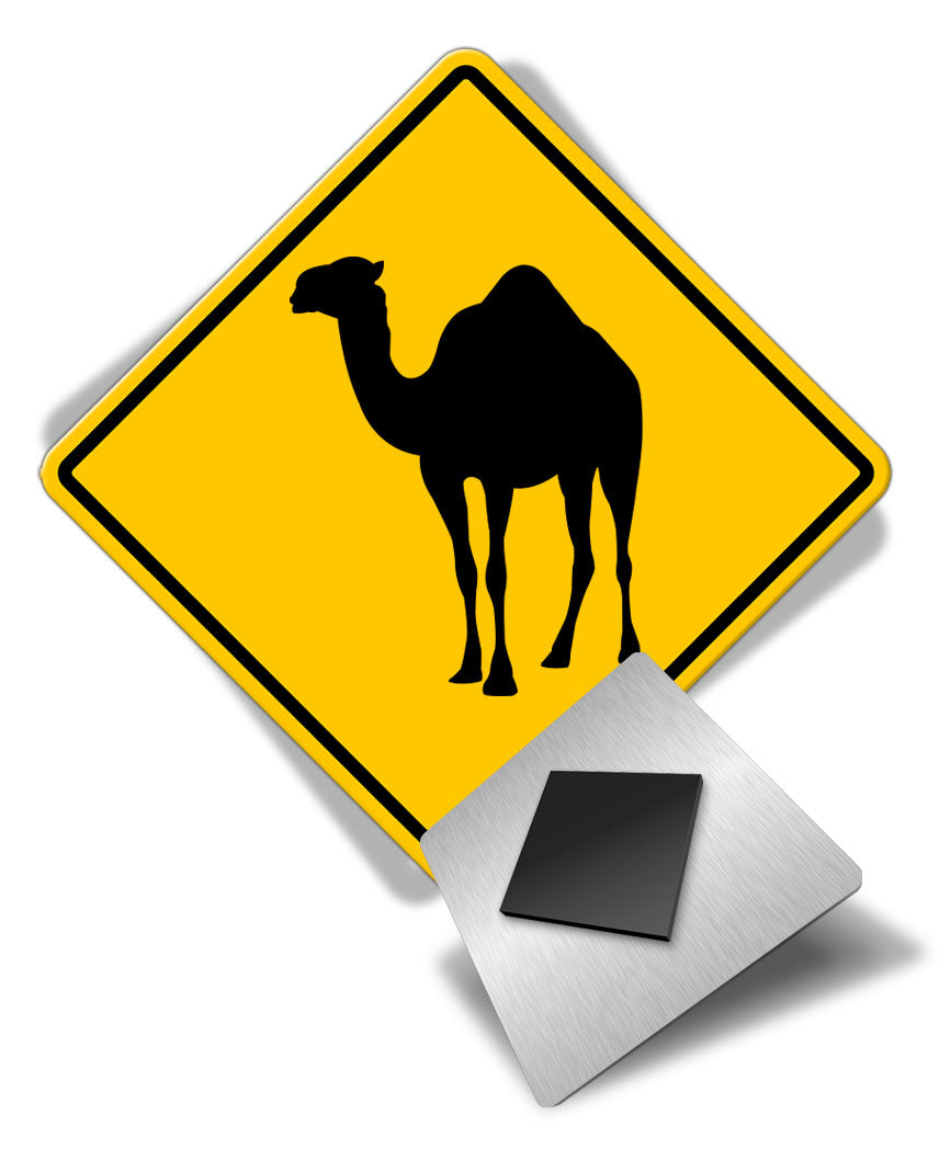 Caution Camel Crossing - Fridge Magnet