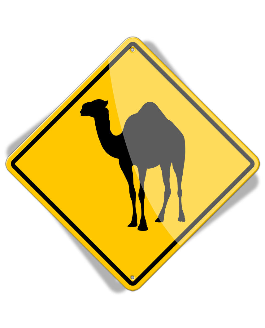 Caution Camel Crossing - Aluminum Sign