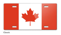 Canadian Flag Novelty License Plate