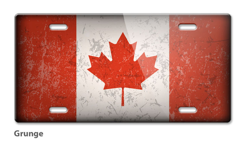 Canadian Flag Novelty License Plate