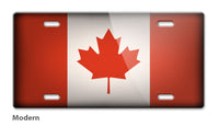 Canadian Flag Novelty License Plate