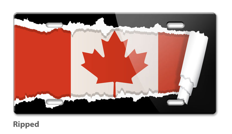 Canadian Flag Novelty License Plate