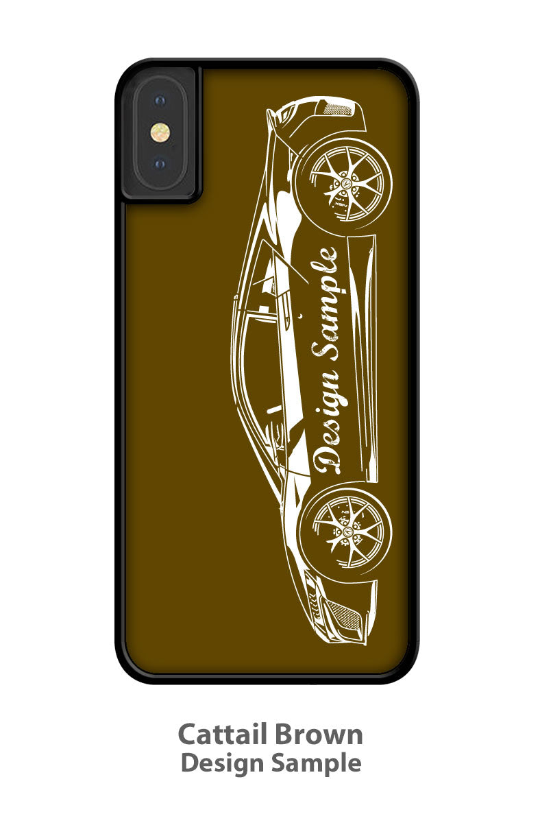 1970 Dodge Charger RT With Stripes Coupe Smartphone Case - Side View