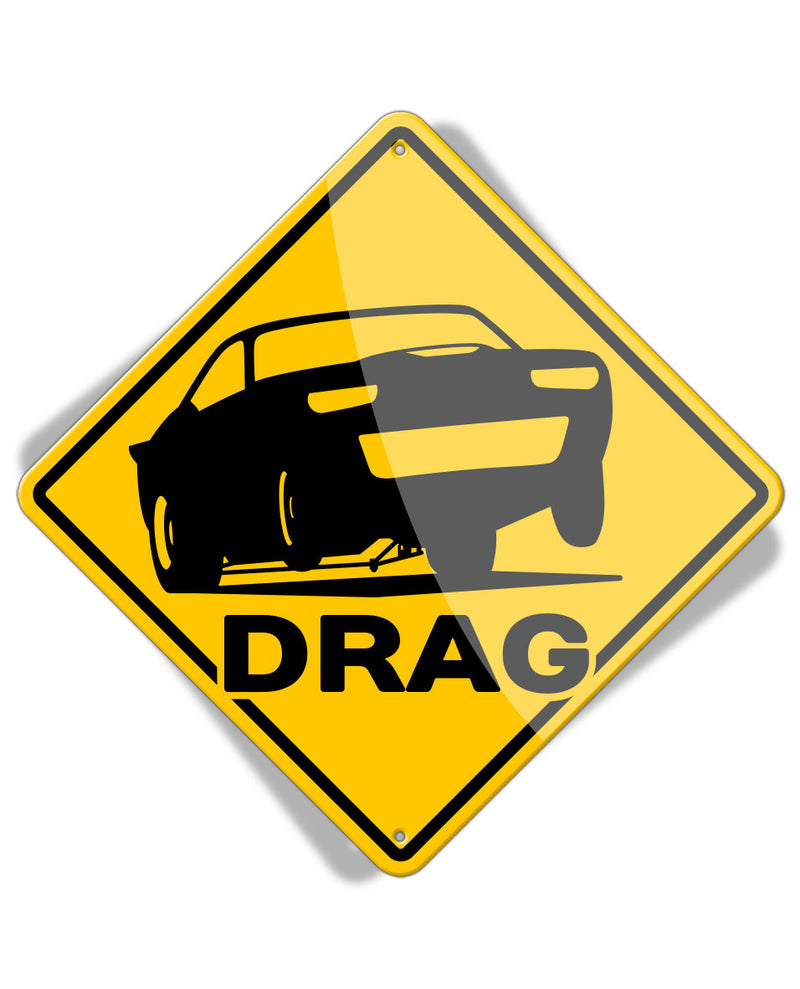 Caution Drag Race - Aluminum Sign