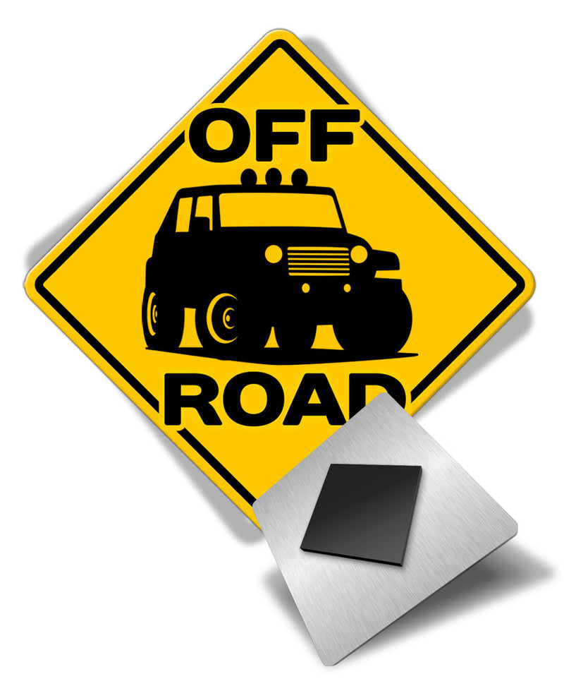 Caution Off Road - Fridge Magnet