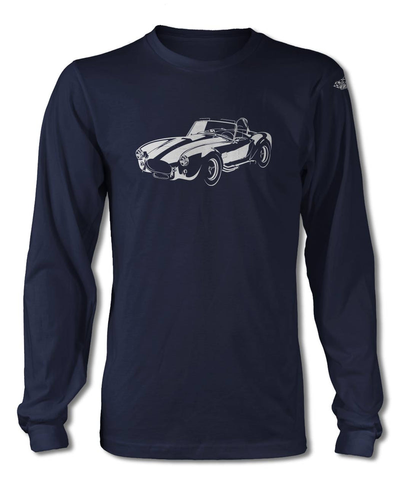 1965 AC Shelby Cobra 427 SC Spotlights T-Shirt - Long Sleeves