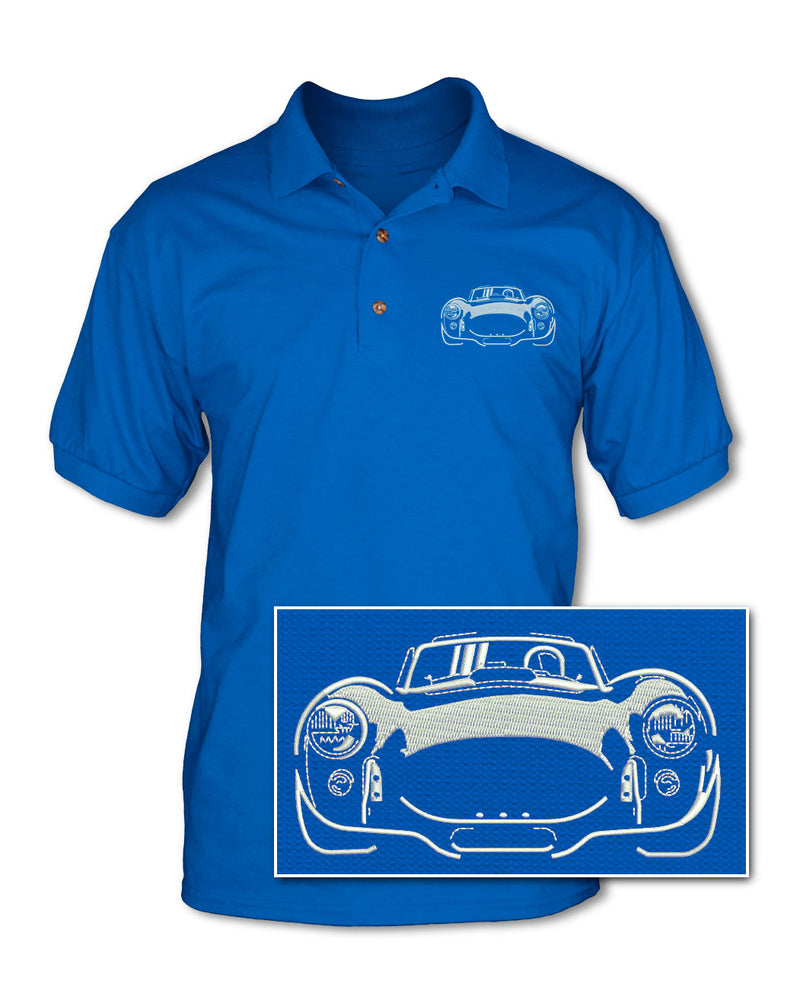 1965 AC Shelby Cobra 427 SC Cobra's Front Adult Pique Polo Shirt