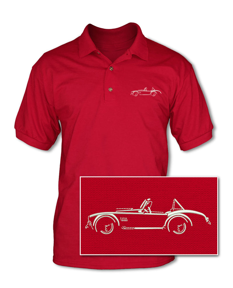 1965 AC Shelby Cobra 427 SC Art of Light Adult Pique Polo Shirt