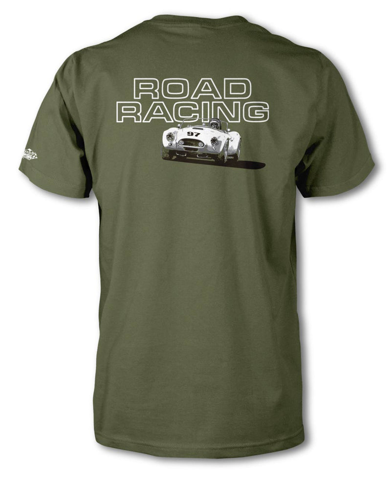 1965 AC Shelby Cobra 427 SC 289 FIA Road Racing Back Print T-Shirt - Men