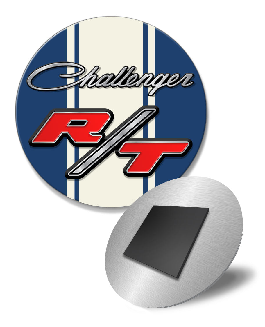 Dodge Challenger RT 1970 - 1974 Emblem Novelty Round Fridge Magnet