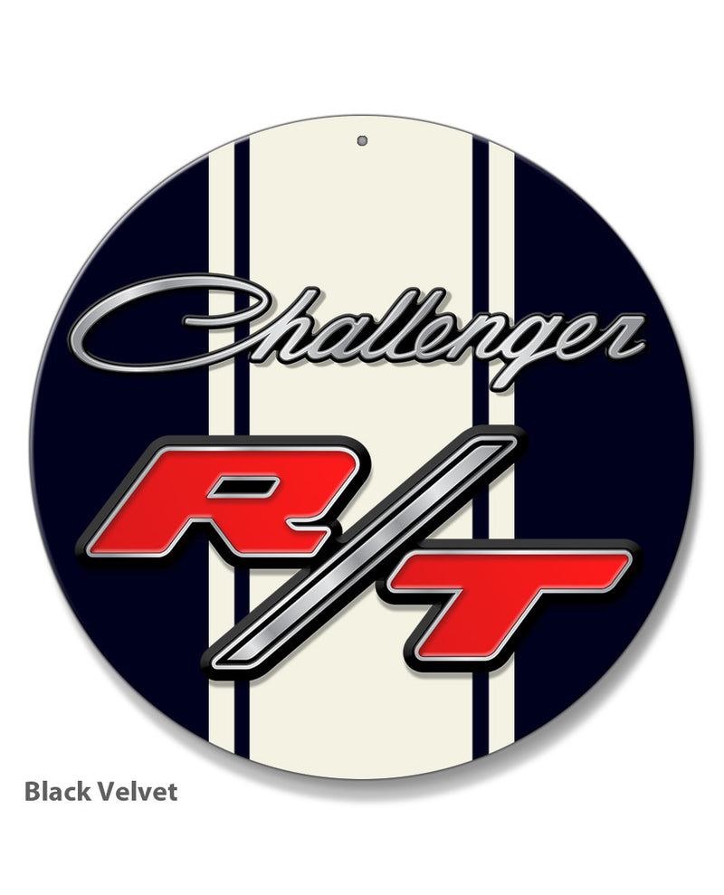 Dodge Challenger RT 1970 - 1974 Emblem Novelty Round Aluminum Sign