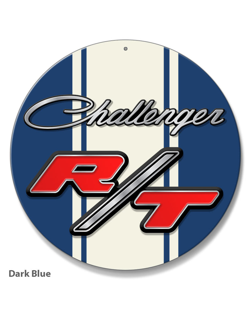 Dodge Challenger RT 1970 - 1974 Emblem Novelty Round Aluminum Sign