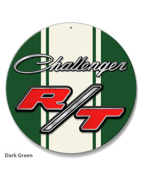 Dodge Challenger RT 1970 - 1974 Emblem Novelty Round Aluminum Sign