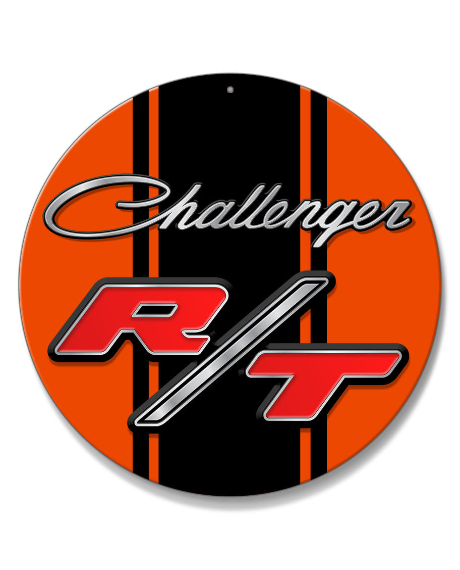 Dodge Challenger RT 1970 - 1974 Emblem Novelty Round Aluminum Sign