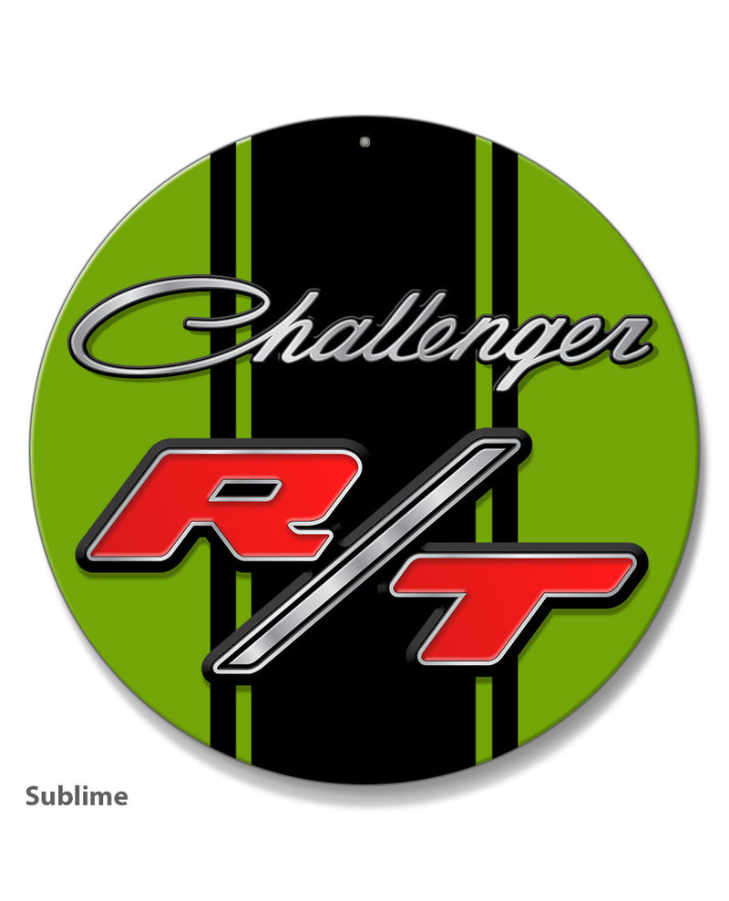 Dodge Challenger RT 1970 - 1974 Emblem Novelty Round Aluminum Sign