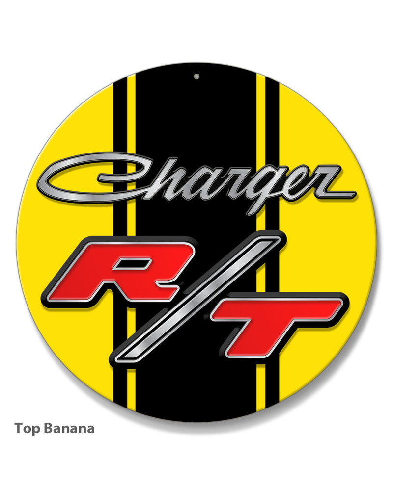 Dodge Charger RT 1968 - 1971 Emblem Novelty Round Aluminum Sign