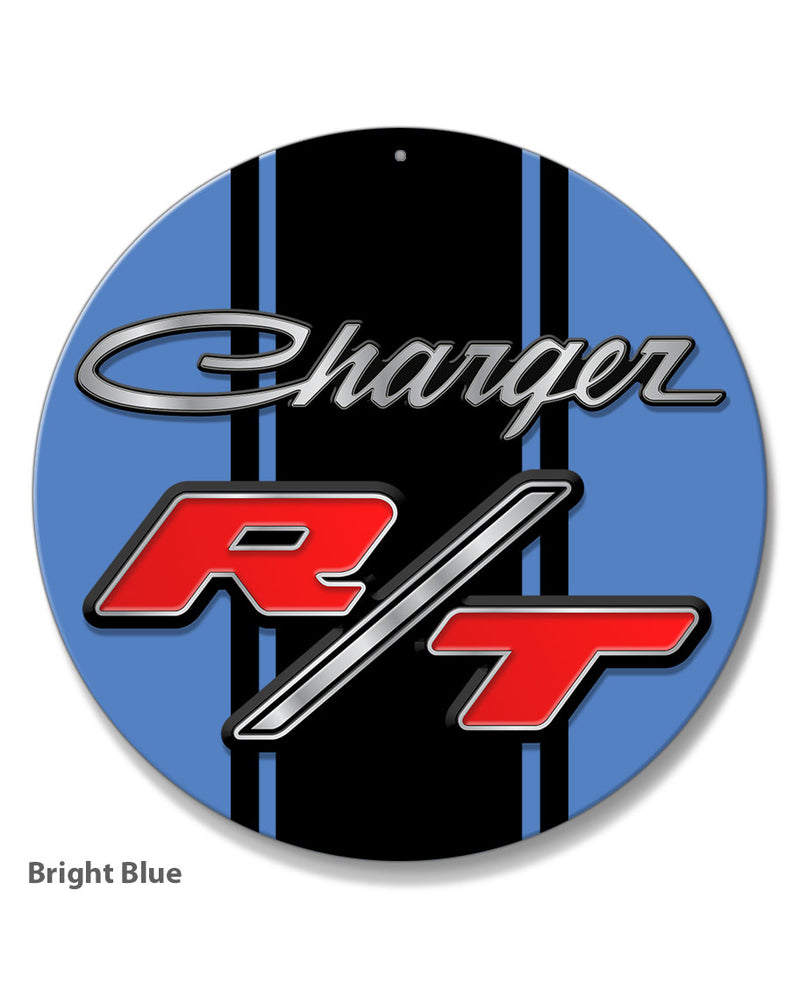 Dodge Charger RT 1968 - 1971 Emblem Novelty Round Aluminum Sign