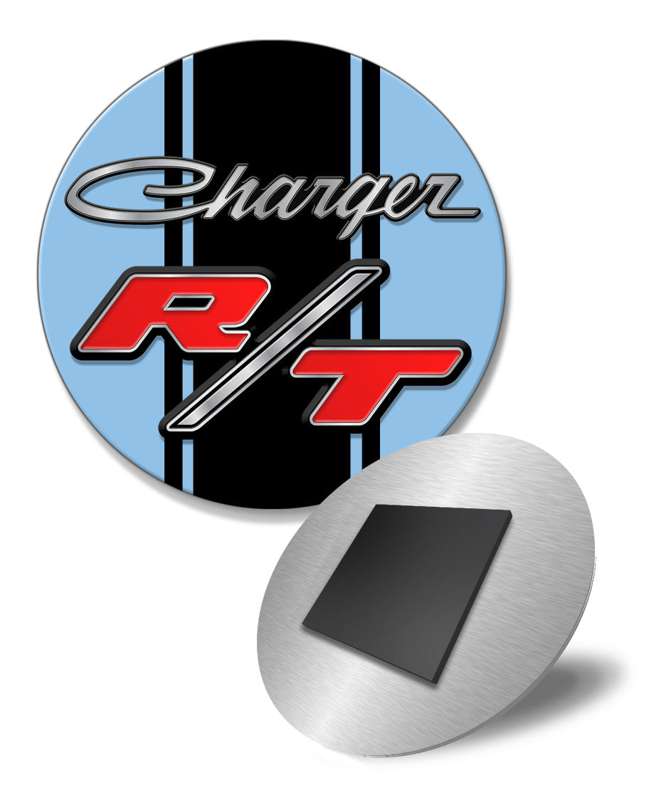 Dodge Charger RT 1968 - 1971 Emblem Novelty Round Fridge Magnet