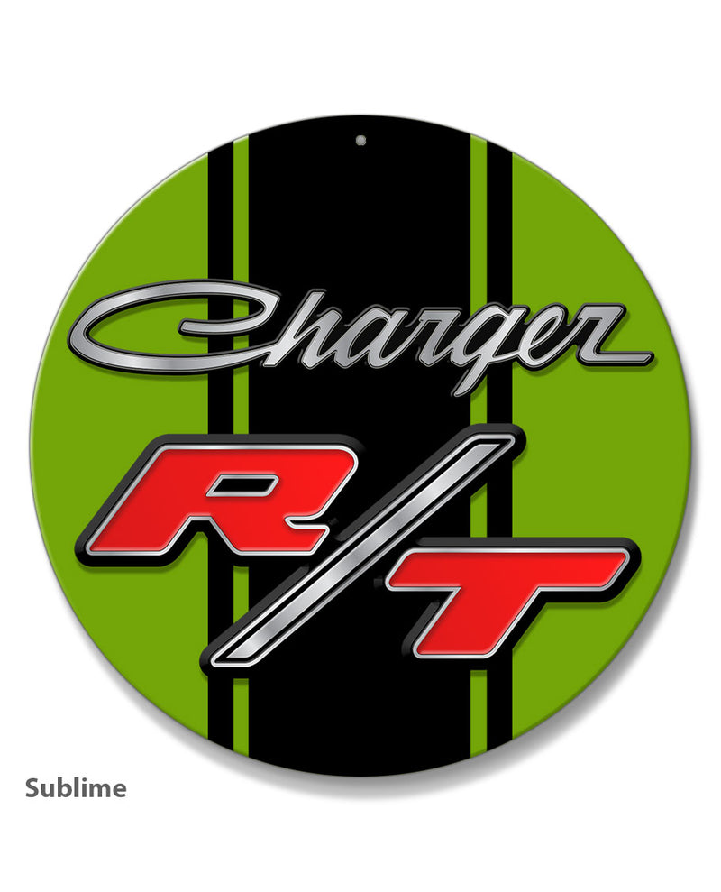 Dodge Charger RT 1968 - 1971 Emblem Novelty Round Aluminum Sign